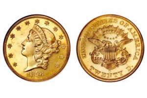 1856-O Liberty Head Gold Double Eagle $20 Gold Coin