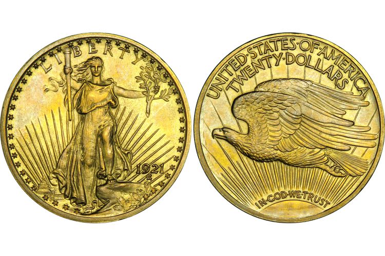 Read more about the article 1921 Roman Proof Saint-Gaudens $20 Gold Double Eagle